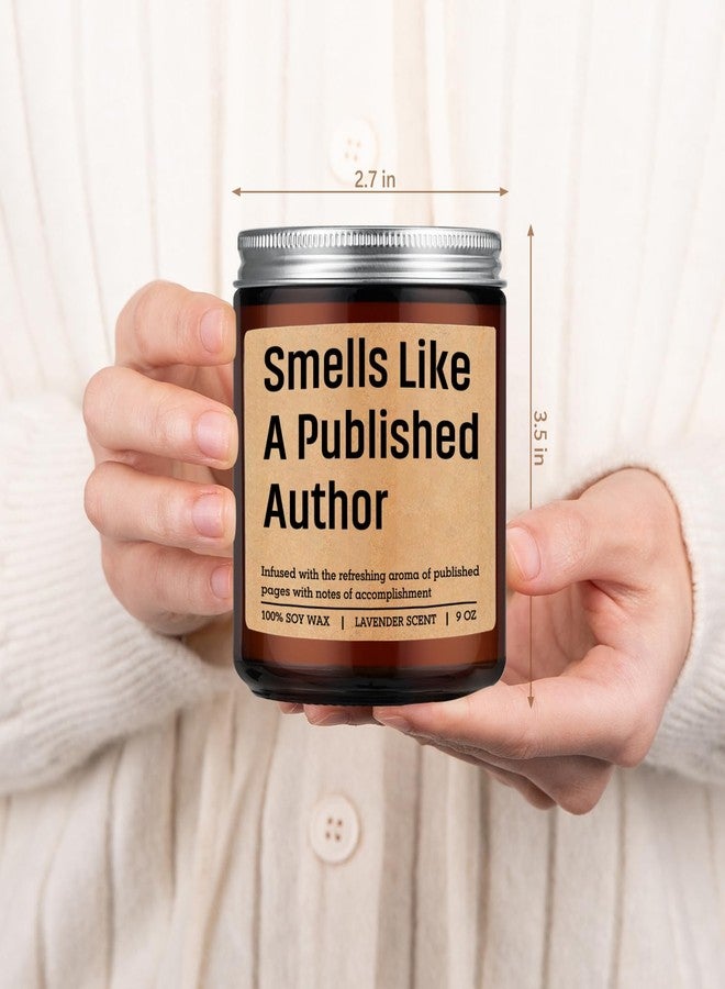 LEADO Smells Like a Published Author Candle - Creative Gifts for Writers, Congrats New Author Gifts for Women, Men - Mothers Day, Literary, Writing Present for Book Writer, Novelist, Poet, Playwright - Image 4