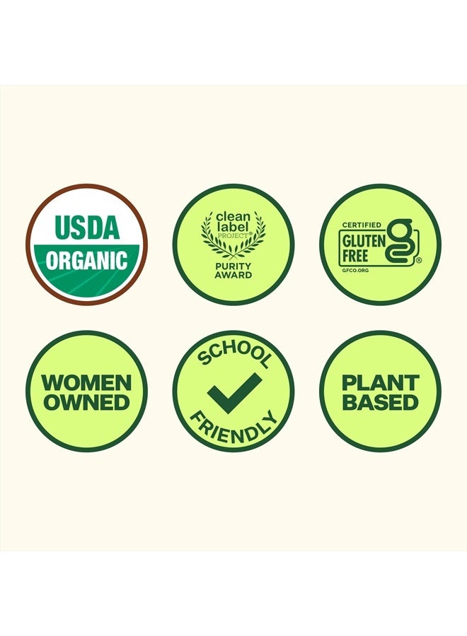 Yumi نفخات عضوية خالية من الأرز، بدون سكر مضاف، خالية من الجلوتين، وجبات خفيفة للأطفال غير معدلة وراثيًا، آمنة للمدرسة للحضانات وصناديق الغداء (تفاح وبروكلي) - Image 5