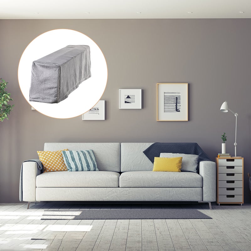 2Pcs Universal Sofa Armrest Cover Elastic Armrest Protector Color Armrest Protective Cloth Grey - Image 5