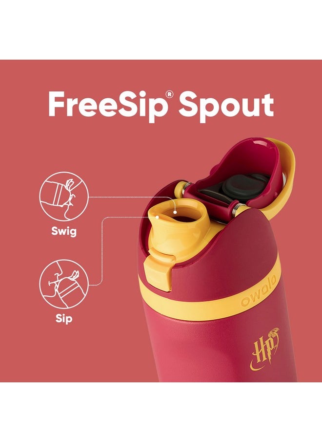Owala Owala Harry Potter FreeSip Insulated Stainless Steel Water Bottle with Straw, BPA-Free Sports Water Bottle, Great for Travel, 24 oz, Gryffindor  - Image 2