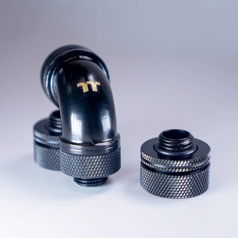 Thermaltake Pacific DIY 16mm OD PETG Compression Fitting Kit Black  CLW260CU00BLA - Image 3