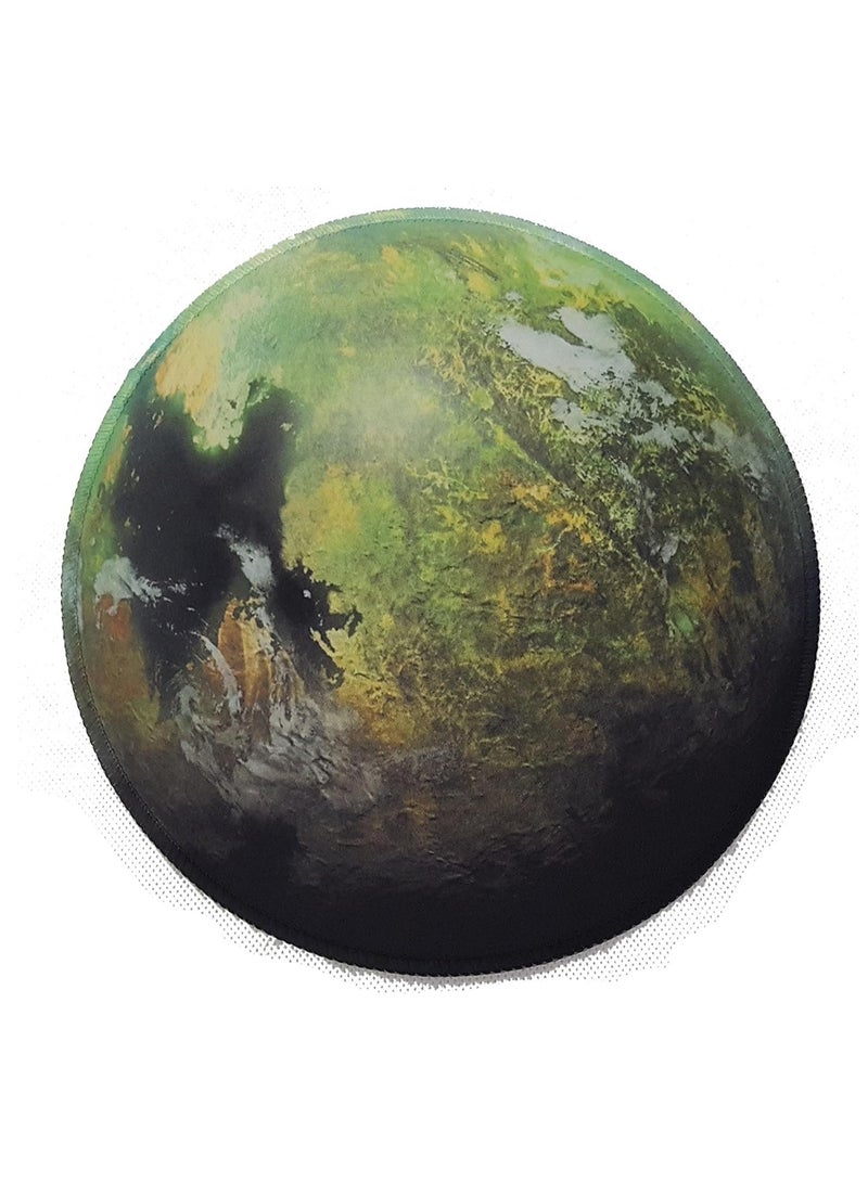 Cute Famous Art Mouse Pad for Wireless Mouse Leatherette Night Gogh Rubber Faux Leather by Iggy Wolf 1pc