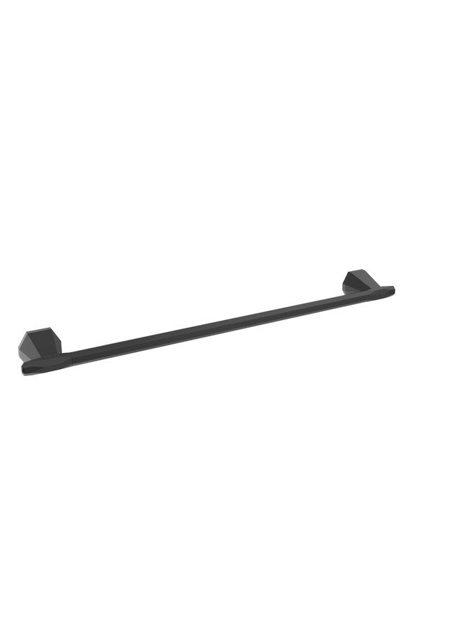 Amerock أميروك BH36044MB | قضيب منشفة أسود غير لامع | 24 بوصة (610 مم) رف منشفة | سانت فنسنت | حامل منشفة الحمام | أدوات الحمام | ملحقات الحمام - Image 1