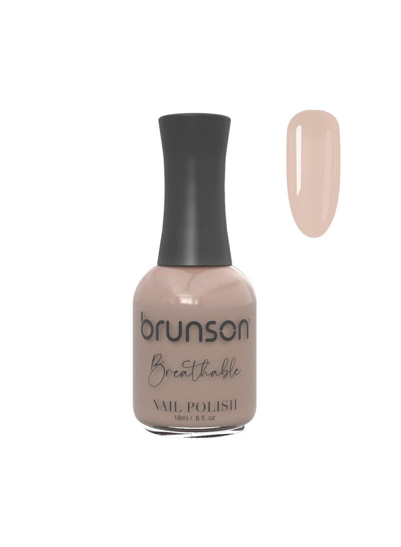 Brunson Breathable Nail Polish Halal Nail Lacquer Wudu friendly Quick Dry long lasting but easy peel off Glossy Shine Water Based Nail paint 18ml