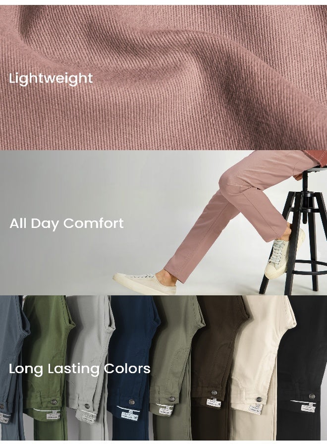 بيونغ بنطلون تشينو بيونج موف بينك بقصة عادية - Image 3