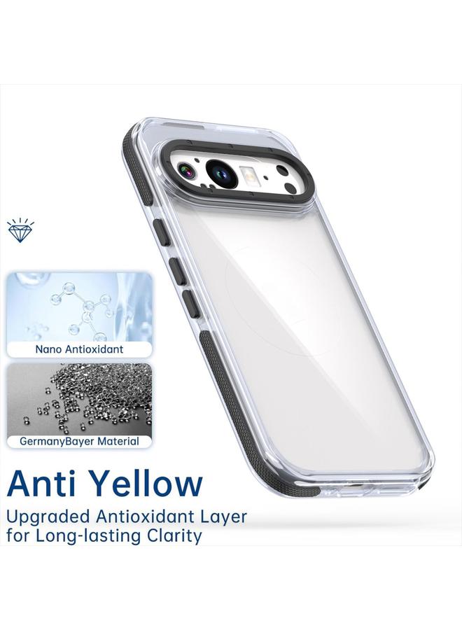 S-TOP Case For Google Pixel 9 / 9 Pro Dual-Color Clear Acrylic Hybrid TPU MagSafe Phone Case - Image 2