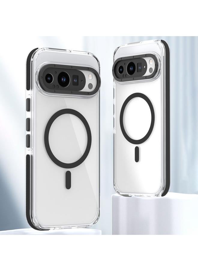 S-TOP Case For Google Pixel 9 / 9 Pro Dual-Color Clear Acrylic Hybrid TPU MagSafe Phone Case - Image 1