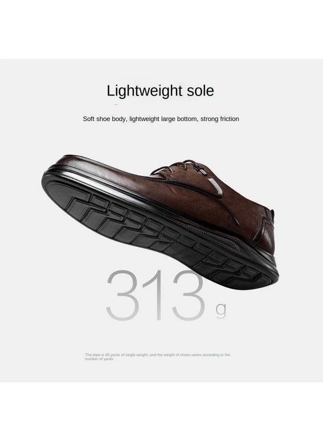 یاركون 【أحذية شهر القفز】 جلد طبيعي خريف أحذية داربي الرسمية مريحة للتنقل أحذية رجالية شباب أحذية جلدية للأعمال جلد حقيقي - Image 3