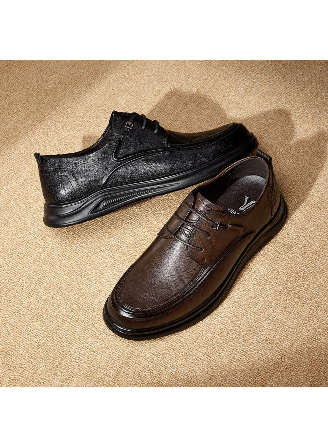 یاركون 【أحذية شهر القفز】 جلد طبيعي خريف أحذية داربي الرسمية مريحة للتنقل أحذية رجالية شباب أحذية جلدية للأعمال جلد حقيقي - Image 5