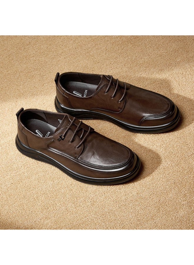 یاركون 【أحذية شهر القفز】 جلد طبيعي خريف أحذية داربي الرسمية مريحة للتنقل أحذية رجالية شباب أحذية جلدية للأعمال جلد حقيقي - Image 4