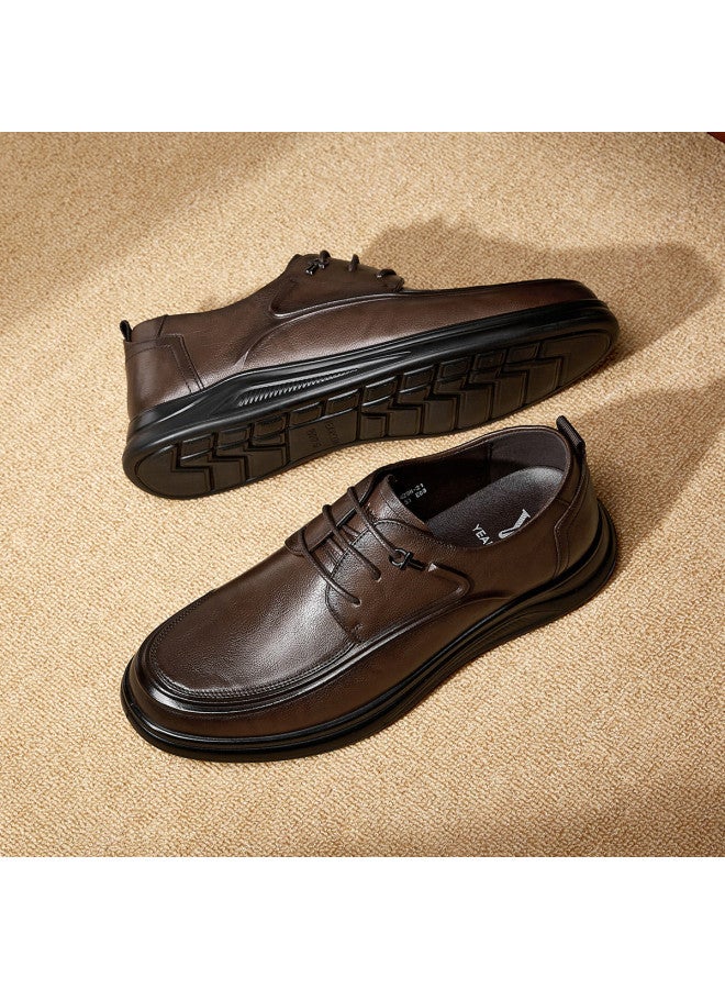 یاركون 【أحذية شهر القفز】 جلد طبيعي خريف أحذية داربي الرسمية مريحة للتنقل أحذية رجالية شباب أحذية جلدية للأعمال جلد حقيقي - Image 2