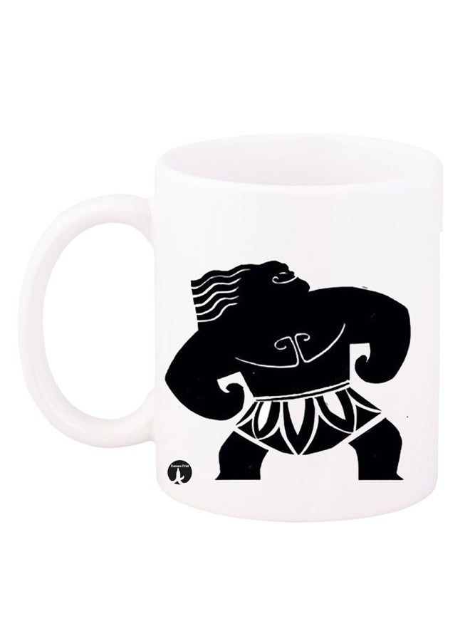 RKN Printed Coffee Mug White/Black 12ounce - Image 1