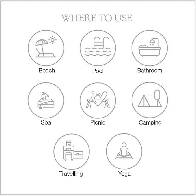 Mush Bamboo Turkish Hand Towels Set of 2 | 100% Bamboo Gym Towel for Men/Women | Ultra Soft, Absorbent & Quick Dry Towel for Gym, Travel, Sports and Yoga | 40 x 60 cms | 250 GSM, Lavender & Beige - Image 5