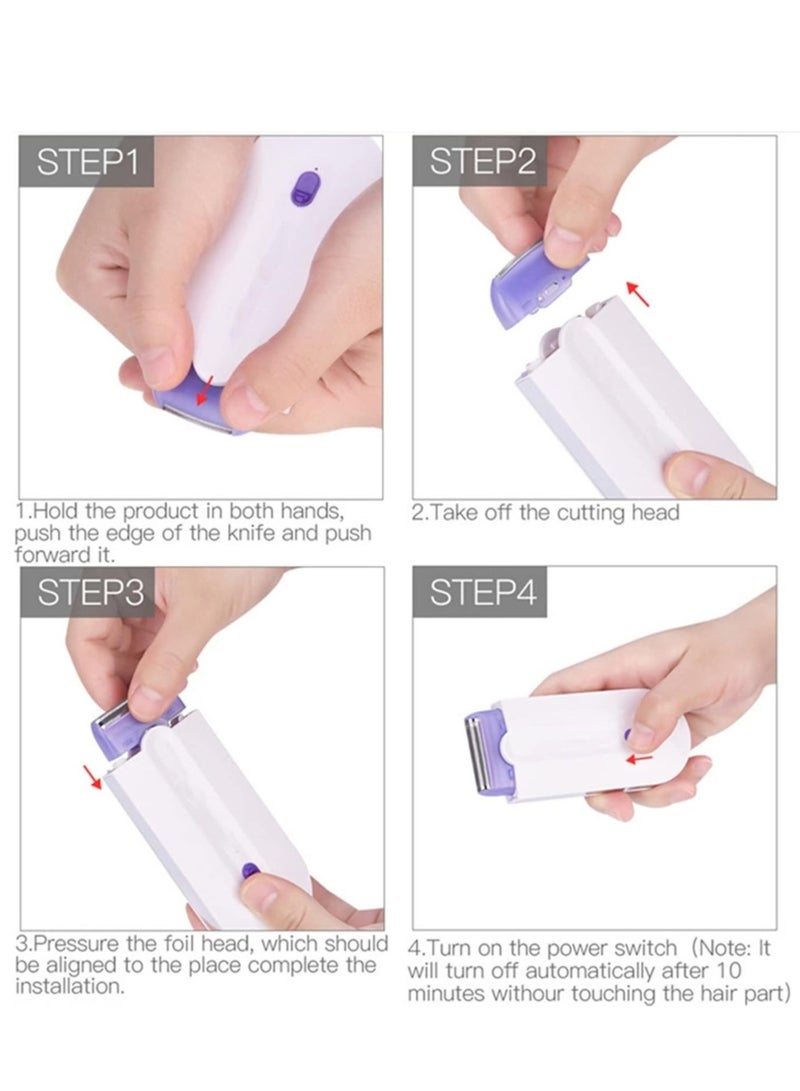 Waterproof Electric Epilator for Women – Versatile Face & Body Hair Removal, Ideal for Home & Travel - Image 4