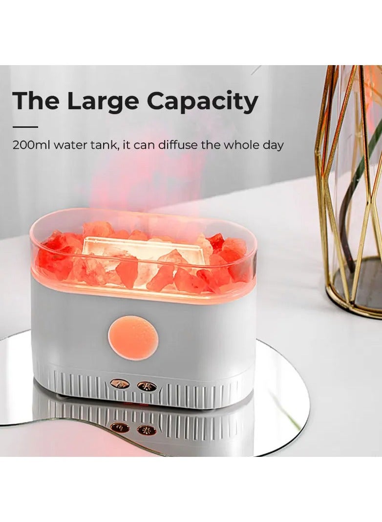 Salt Lamp Aroma Diffuser 200ML Large Capacity Water Tank  4 Colors Essential Oil Steam Generator Electric Scent For Home And Bedroom  - Image 1