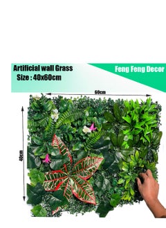 Generic FFD Artificial Plant Wall Hedge Grass Mat 40x60cm – Synthetic Faux Grass Panels for Indoor & Outdoor Home, Garden, Villa Decoration – Greenery Backdrop & Privacy Fence Screen"  - Image 2