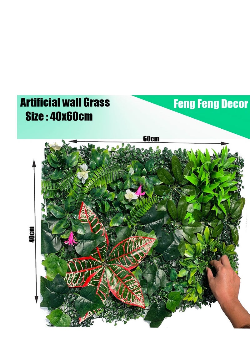 Generic FFD Artificial Plant Wall Hedge Grass Mat 40x60cm – Synthetic Faux Grass Panels for Indoor & Outdoor Home, Garden, Villa Decoration – Greenery Backdrop & Privacy Fence Screen"  - Image 2