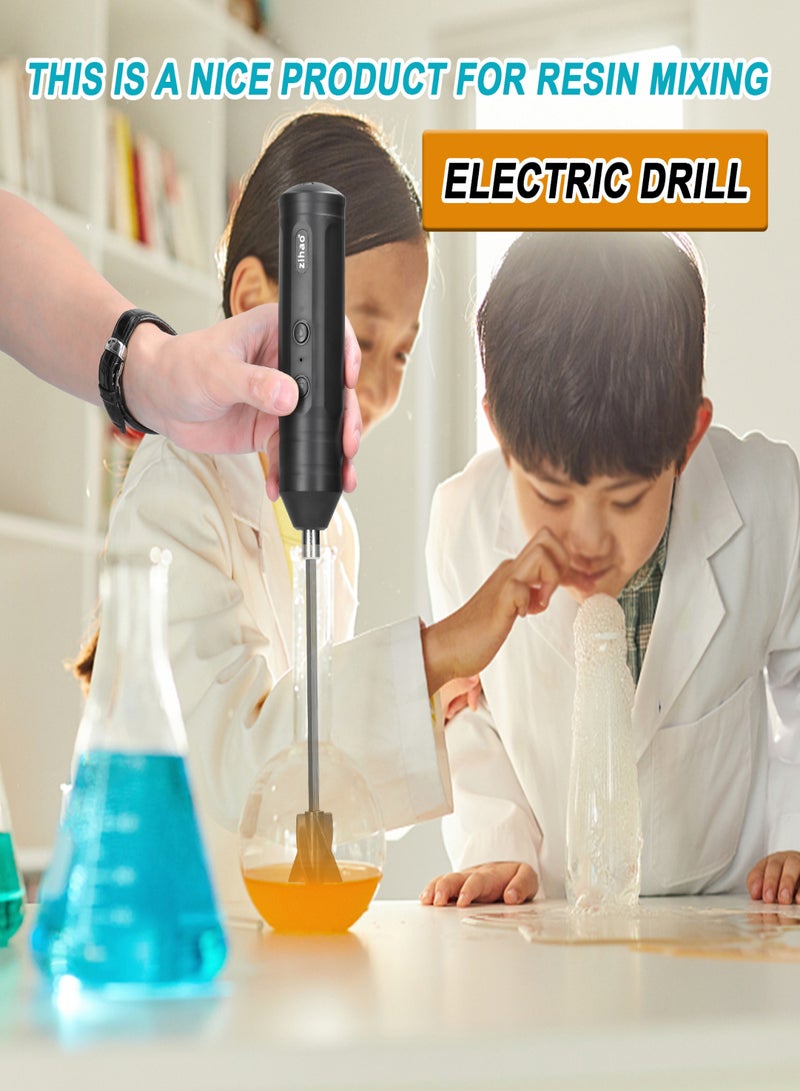 Rechargeable Handheld Electric Drill Cordless Screwdriver Set Mini Multi-functional Household Brushless Electric Drill Electric Resin Mixer - Image 2
