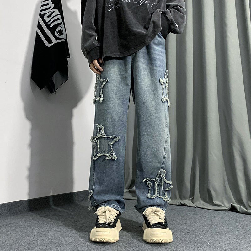 Unisex Casual Daily Denim Jeans - Image 4