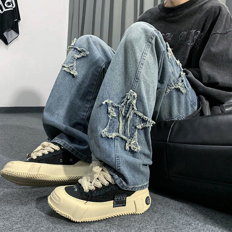 Unisex Casual Daily Denim Jeans - Image 2