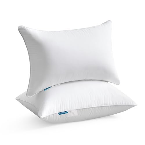 Oubonun 14 x 22 Pillow Inserts (Set of 2) - Lumbar Pillow with 100% Cotton Cover - Rectangle Square Interior Sofa Pillow Inserts - Decorative Pillow Insert Pair - White Couch Pillow - Image 1