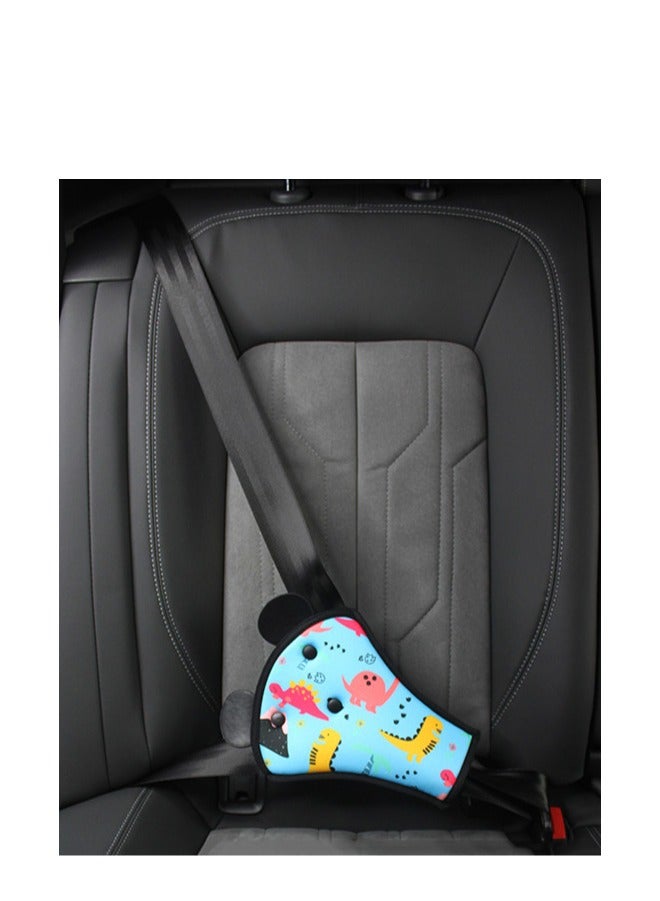 Innoshine 2 pcs Dinasour Kids Seat Belt Pad Head-Rest Seat Belt Pillow  Adjuster＆Covers Belly & Shoulder Support  Cute Carton Toddler Safety  Seatbelt Pad for Boys & Girls - Image 3