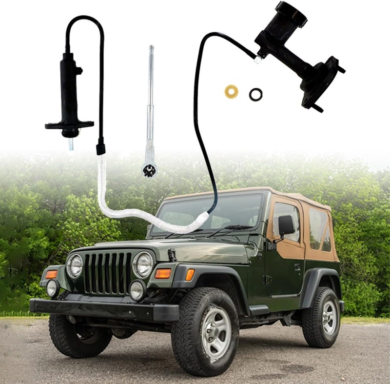 HLUCHY Clutch Master and Slave Cylinder Assembly for Jeep Wrangler 1997-2002 - Image 1