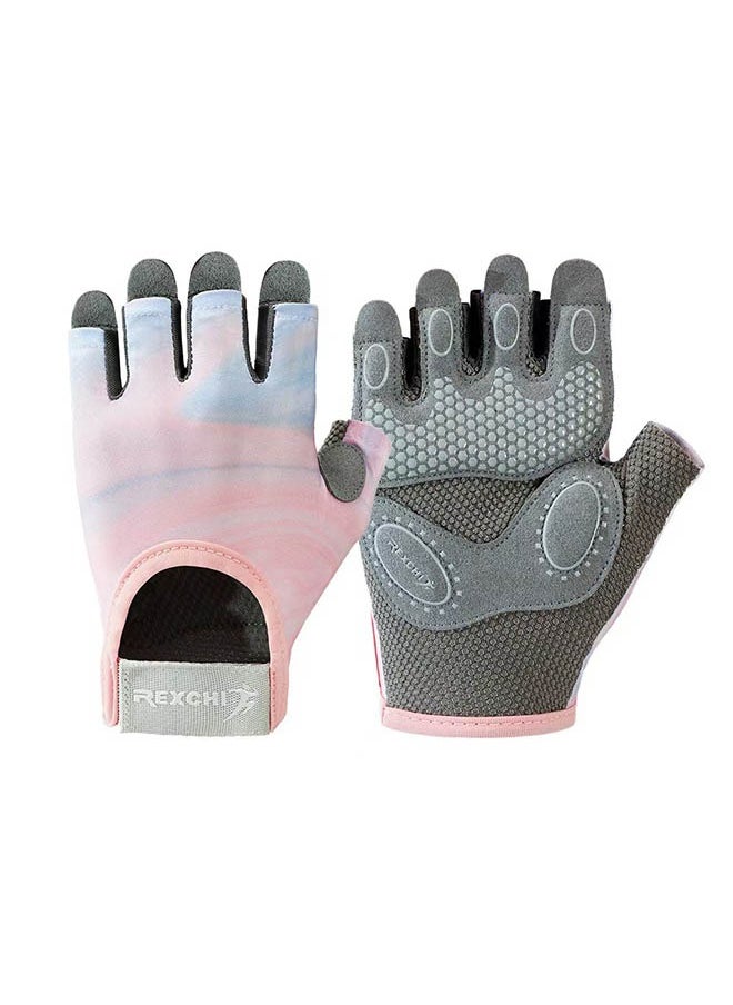 REXCHI - Gym Gloves Women & Men with Silicone Padding for Enhanced Grip Wear-Resistant, Anti-Slip, and Shock-Absorbing, Perfect for Sport Dumbbell, Fitness, Cycling, and Pull-Ups(M) - Image 1