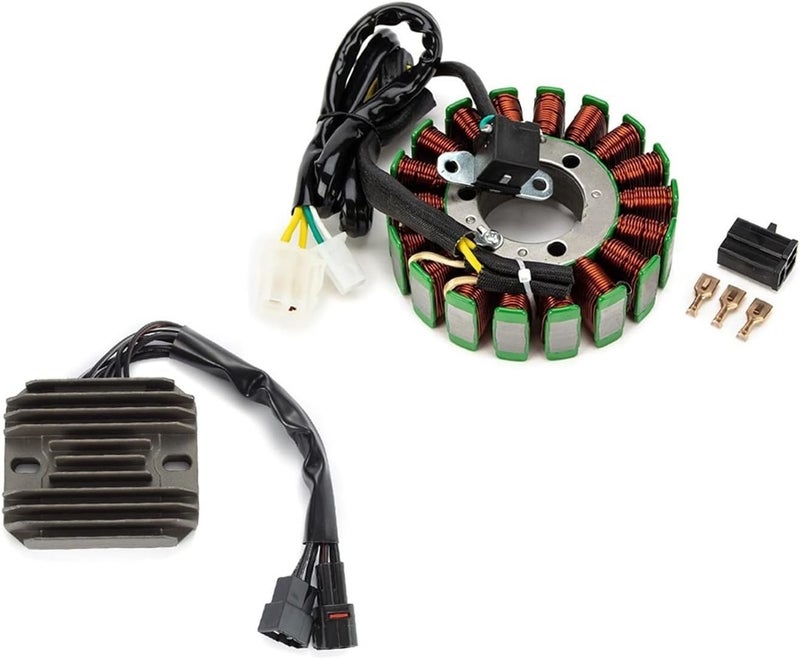 QASULER Generator Stator Coil Voltage Regulator Rectifier Kit - Image 1