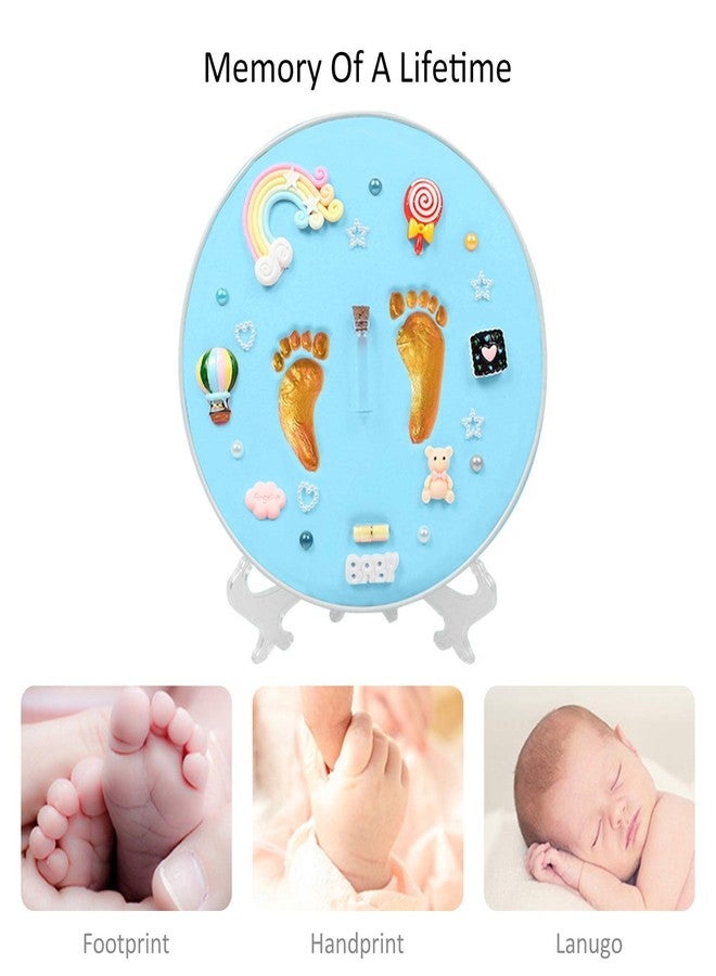 ONPRIX Baby Handprint Footprint Keepsake Kit, Baby Prints Photo Frame for Newborn, Baby Nursery Memory Art Kit Frames - Image 2