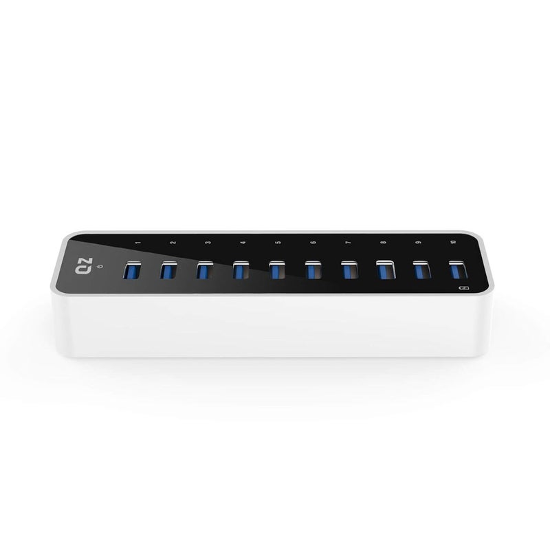 QZ [10 Ports, 12V 5A 60W Power, Industrial Grade] Active Powered USB Hub, 10 Port USB Hub with 12V 5A 60W Power Adapter, USB 3.1 Gen 1 - Image 4
