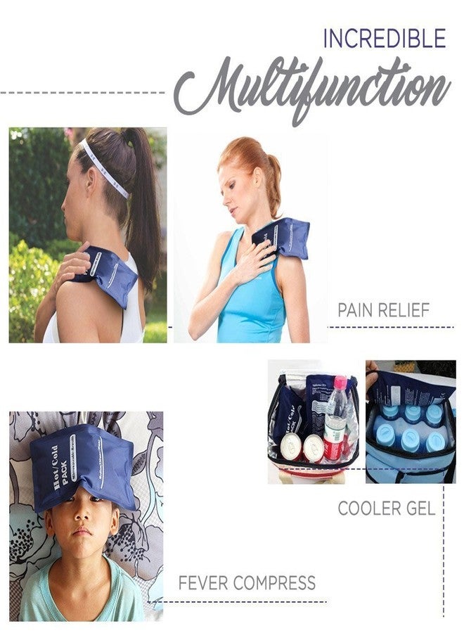 Iktu Duo Hot Cold Gel - Soft Touch Compress For Therapy, Pain Relief, First Aid - Reusable Microwaveable Hot and Cold Bag - Non Toxic CMC Gel (Random Colors) - Image 5