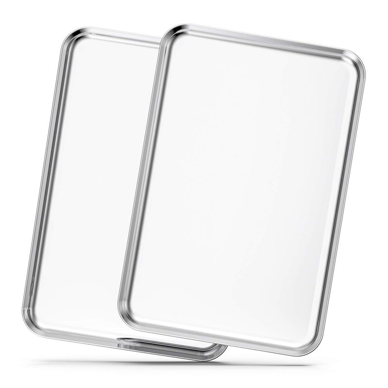 Baking Sheets Set of 2 Bastwe 20 inch Stainless Steel Bakeware Baking Pans Healthy  Nontoxic  Rustproof  Easy Clean  Dishwasher Safe