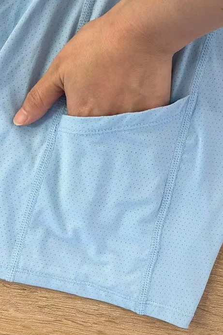 SVL SVL Alisa Dress with Inner Shorts Sky Blue