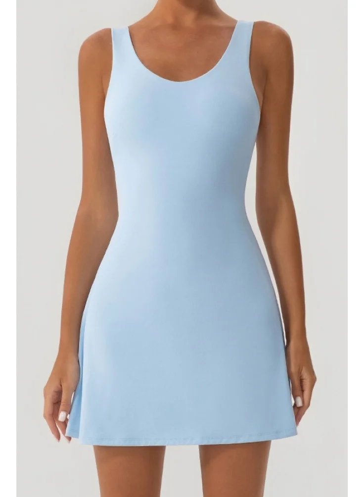 SVL SVL Alisa Dress with Inner Shorts Sky Blue