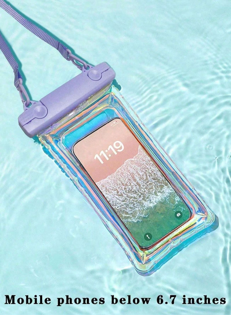 Alyashmac Ultimate Waterproof Phone Pouch - Crystal Clear Views | IPX8 Protection | Built-In Floatation | Adjustable Lanyard | For Phones Up to 7.2 Inches - Image 2
