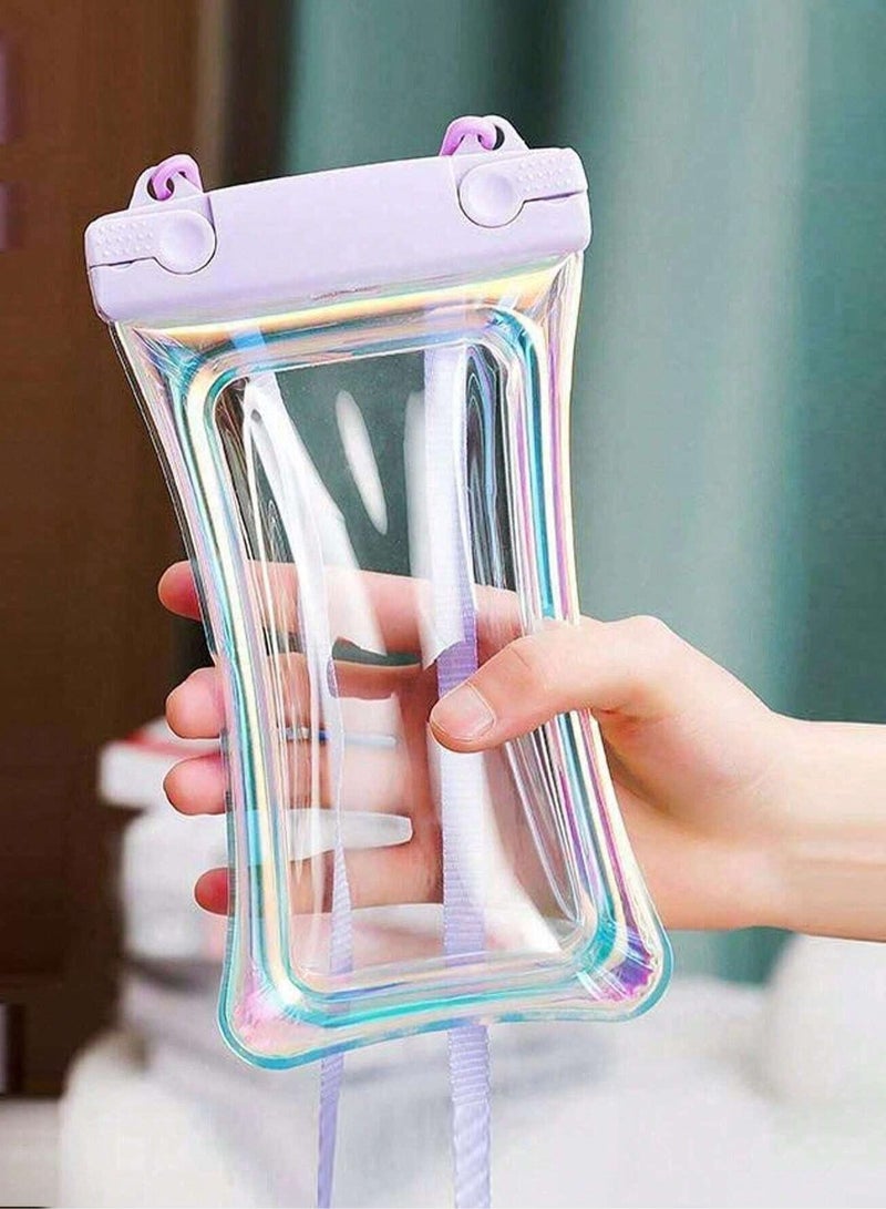 Alyashmac Ultimate Waterproof Phone Pouch - Crystal Clear Views | IPX8 Protection | Built-In Floatation | Adjustable Lanyard | For Phones Up to 7.2 Inches - Image 3