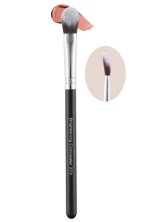 ENERGY Kitten Paw Concealer Brush - Precision Angled Makeup Brush for Under Eye & Spot Coverage - Soft Synthetic Bristles for Liquid & Cream Blending(273 Brightening Concealer Brush) - Image 1