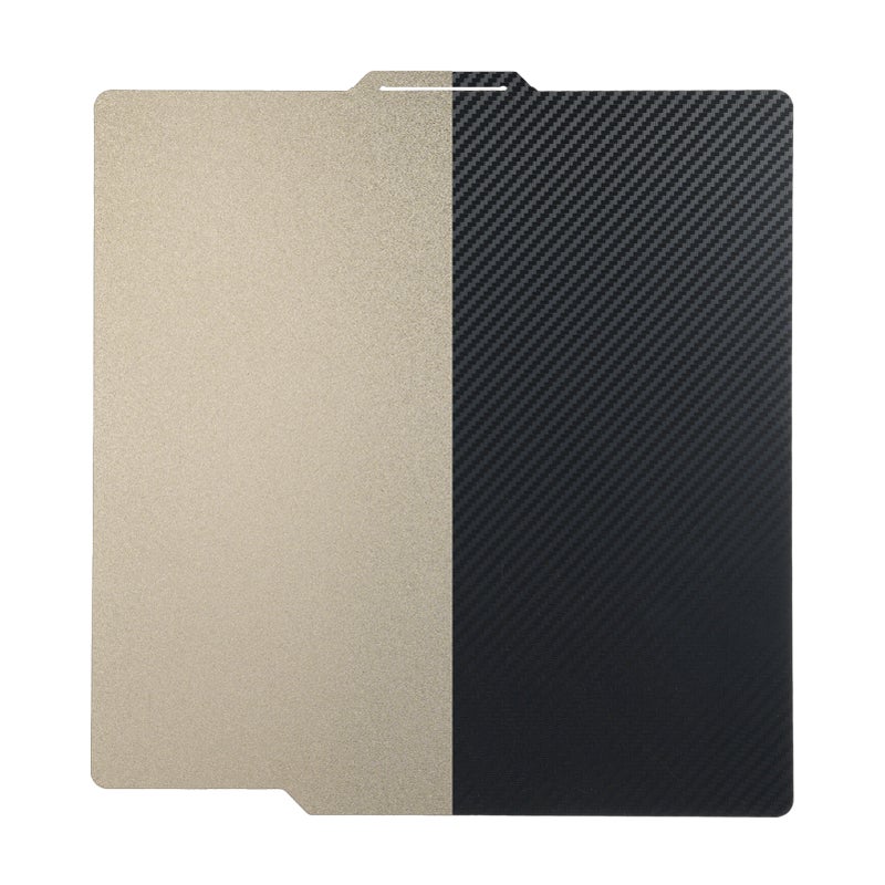 PEI Build Plate 3D Print Bed Double Side Textured PEI Surface+Smooth Carbon Fiber PET Magnetic Spring Steel Flexible Platform Removable Build Surface Print Mat Compatible with Bambu Lab - Image 1