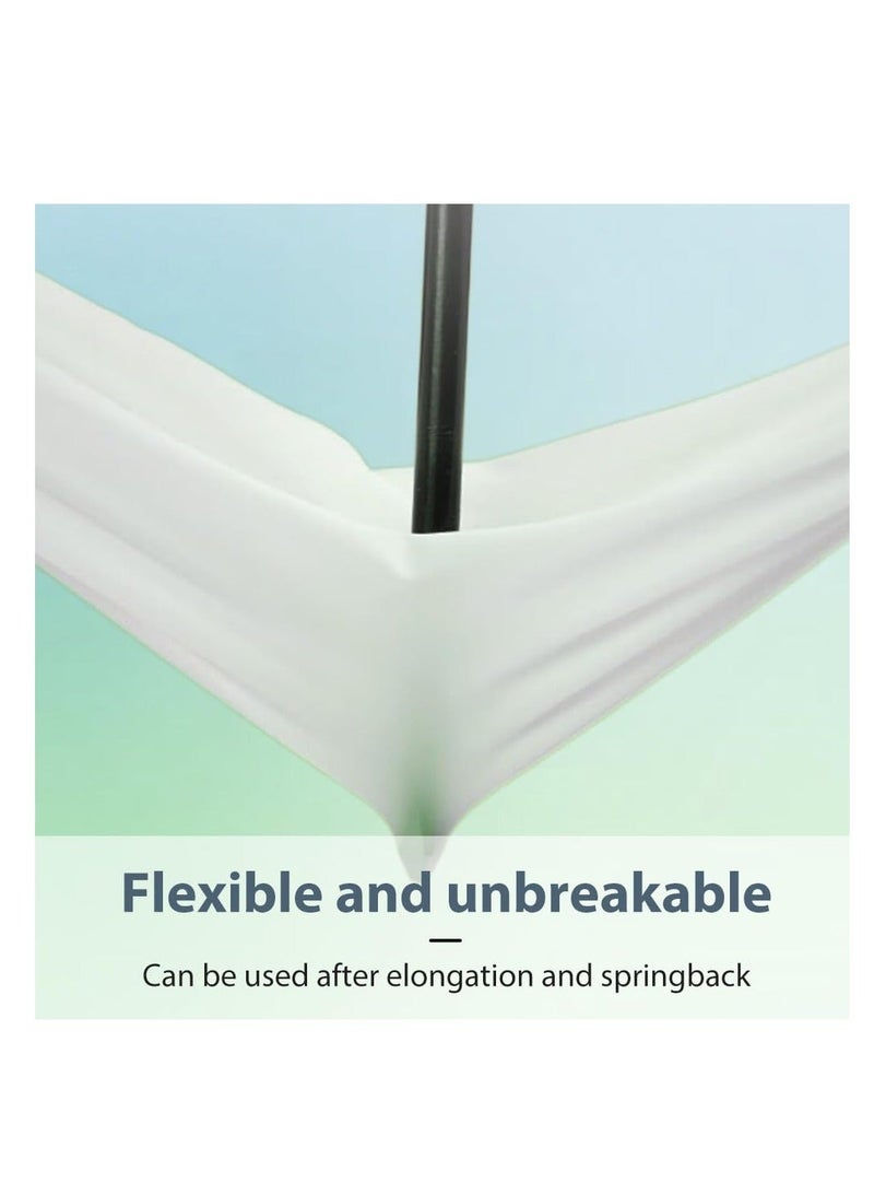 Disposable Waterproof Gloves for Kitchen Cleaning, Disposable Nitrile Gloves, Disposable Long Sleeved Gloves Extended Protection for Kitchen Cooking Cleaning Food Handling (1 Pack x 50 Pieces White) - Image 3