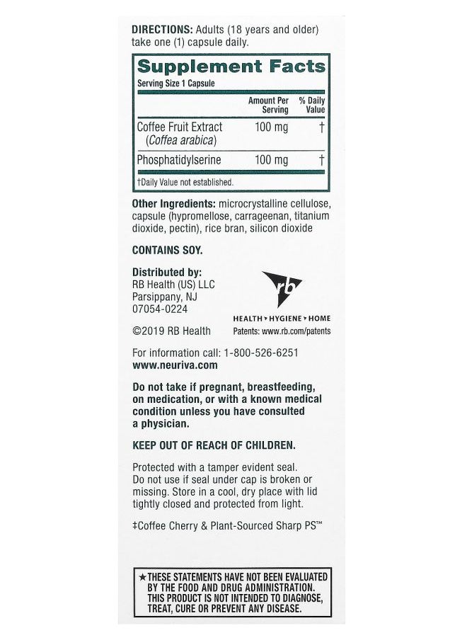 Schiff Neuriva Brain Performance Original 30 Capsules  - Image 2