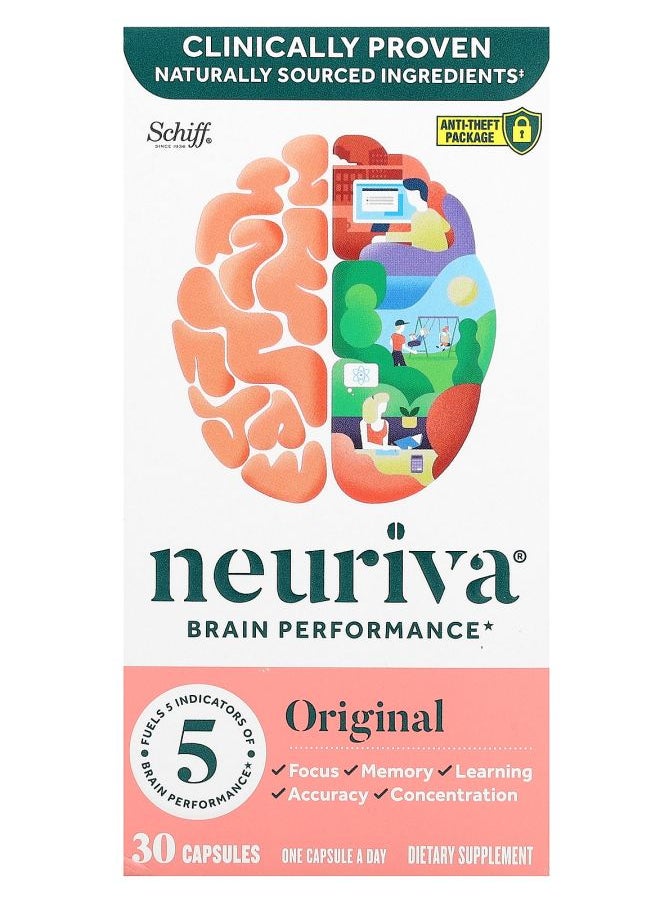 Schiff Neuriva Brain Performance Original 30 Capsules  - Image 1
