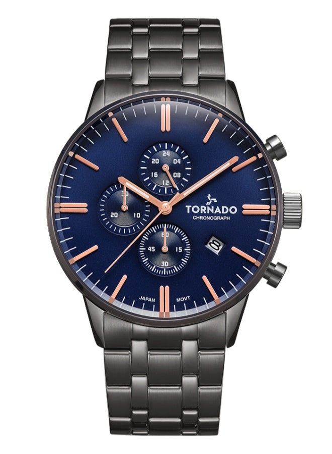 TORNADO Stainless Steel Chronograph Watch T6102-XBXLK - 42 mm - Image 1