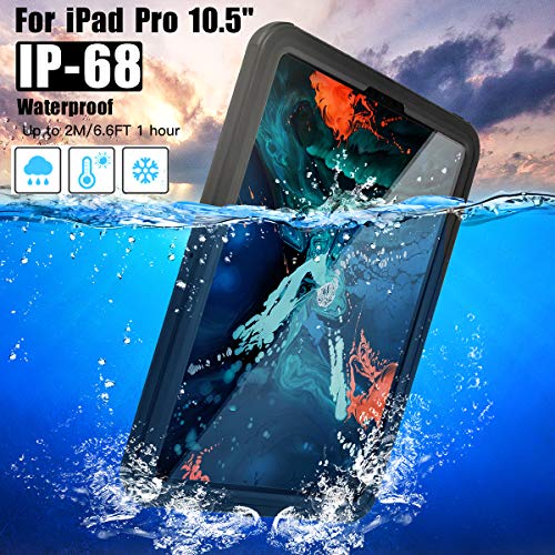 AICase IPad Pro 11 Inch IP68 Waterproof, 360 Degree Slim Dual Layer Armor Defender Shockproof Protective Case with Kickstand Lanyard - Image 2