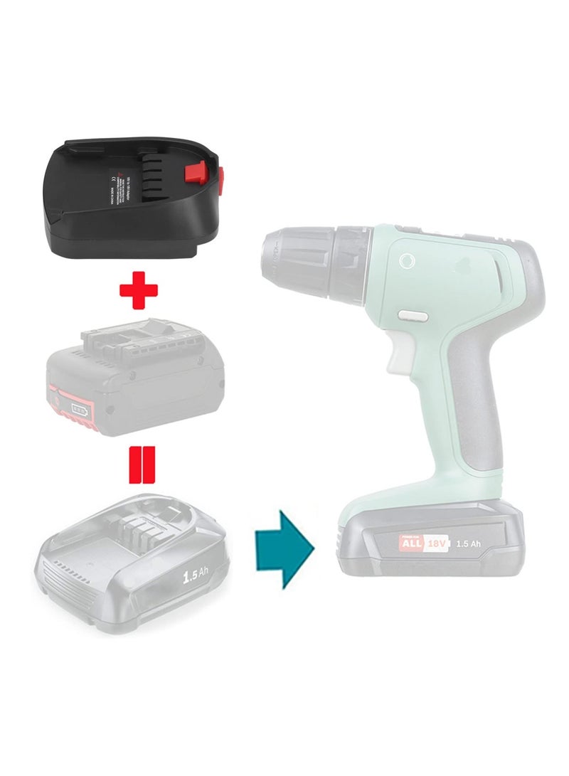 بديل لبطارية Bosch pba 18V، محول لـ Makita لتحويل Bosch 18V PBA Green Power Tools، متوافق مع بطاريات Li Ion BAT618 Bosch 18V أداة كهربائية BOSB18C - Image 3
