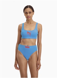 بوما قطعة بيكيني علوية للنساء PUMA Swim Scoop Neck  - Image 1