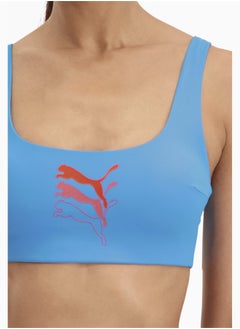 بوما قطعة بيكيني علوية للنساء PUMA Swim Scoop Neck  - Image 4