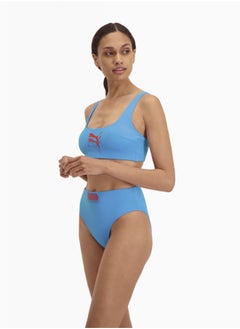 بوما قطعة بيكيني علوية للنساء PUMA Swim Scoop Neck  - Image 3