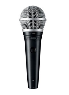 Shure Cardioid Dynamic Vocal Microphone PGA48-XLR-E Black  - Image 1