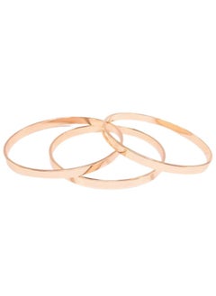 Generic Bracelet Attractive And Luxurious Mirror Scanning  - Chinese Gold - Three pieces  - Image 1